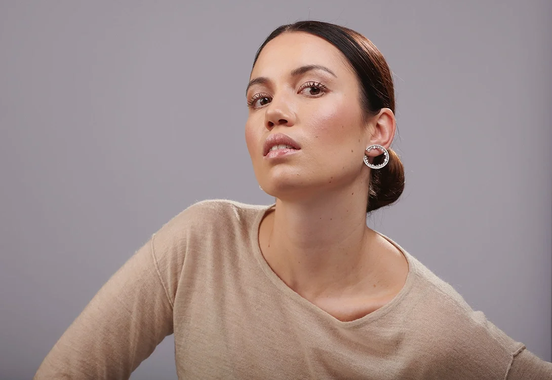 Diamond Grace Hoops