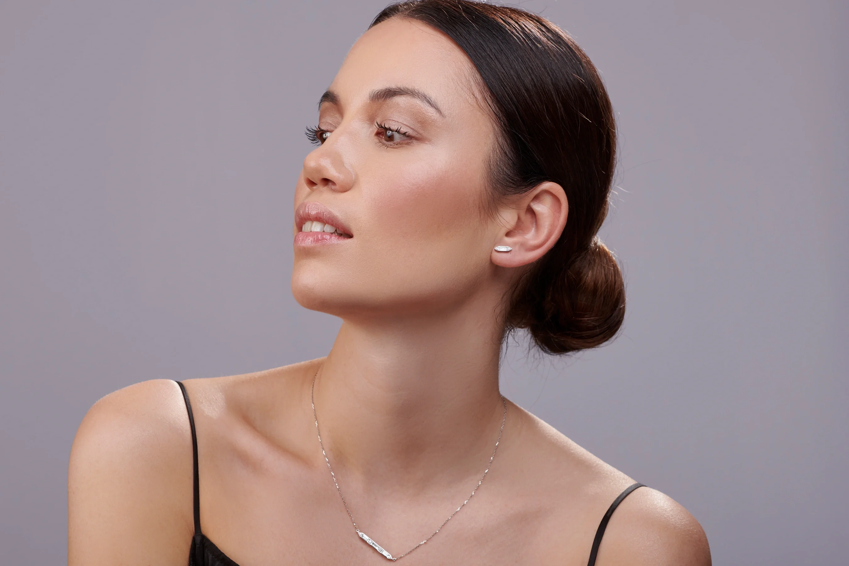 Manhattan Diamond Ear Studs