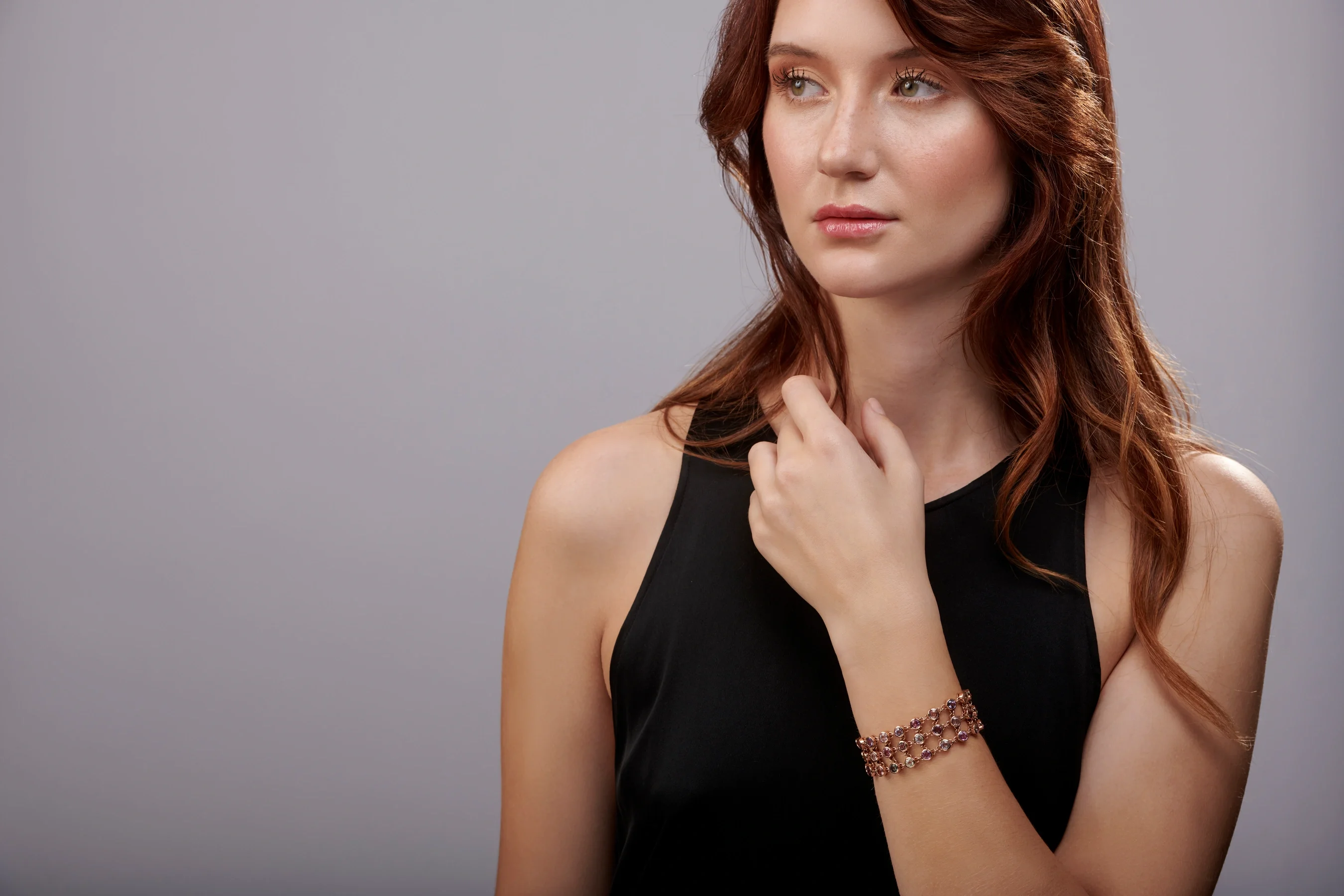 Multicolour Sapphire Rainbow Bracelet