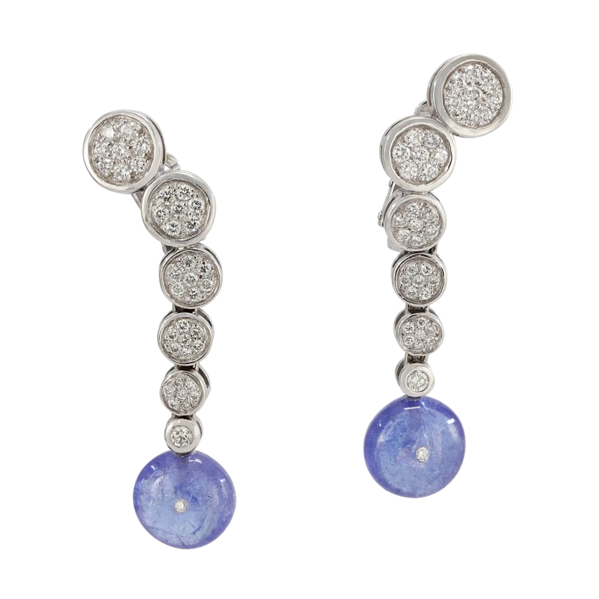 Front of Cascade Earrings by Patrice Fabre
