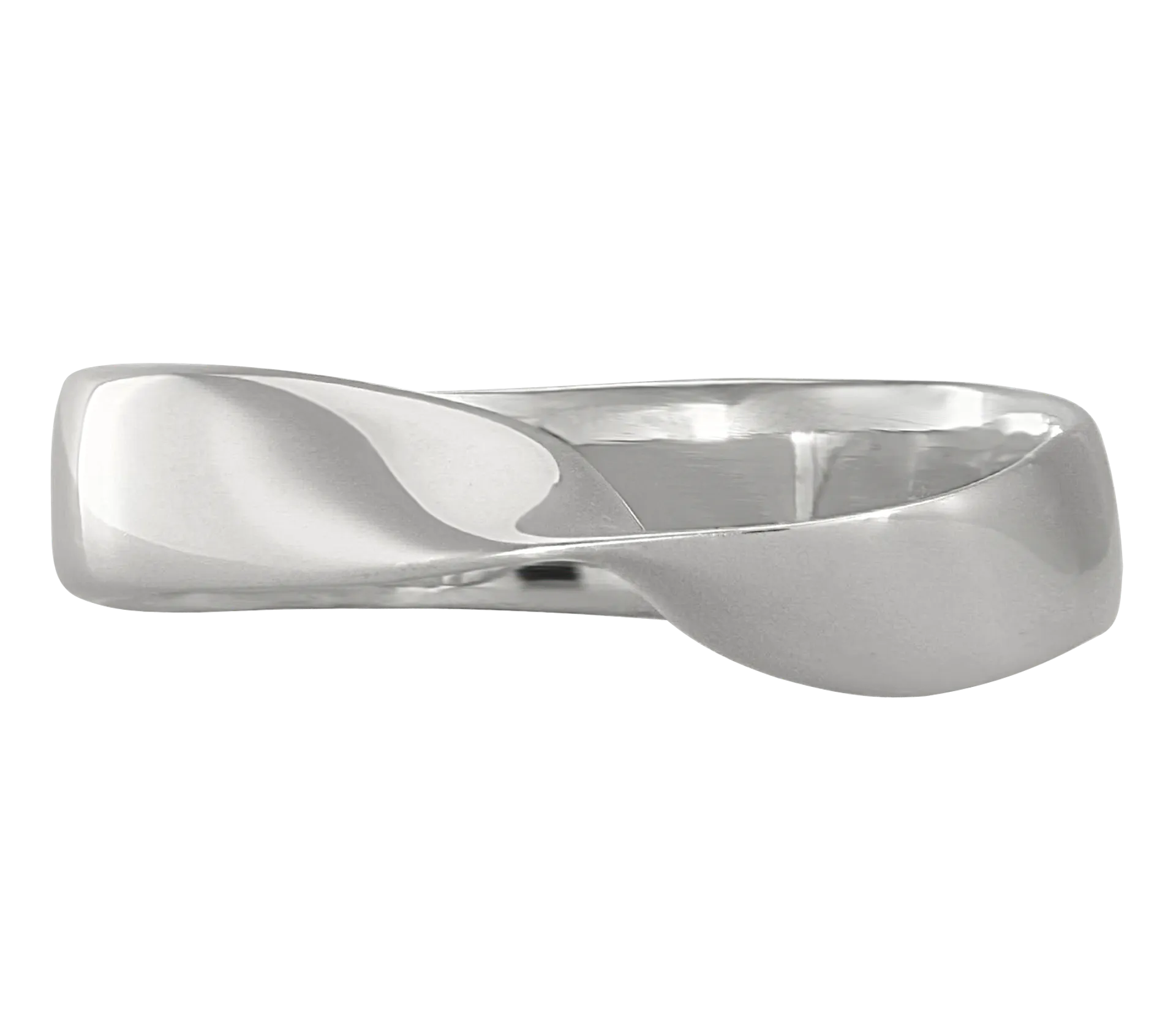 Back of the Diamond Knot White Gold Ring with Diamonds designed by Michèle Baschet