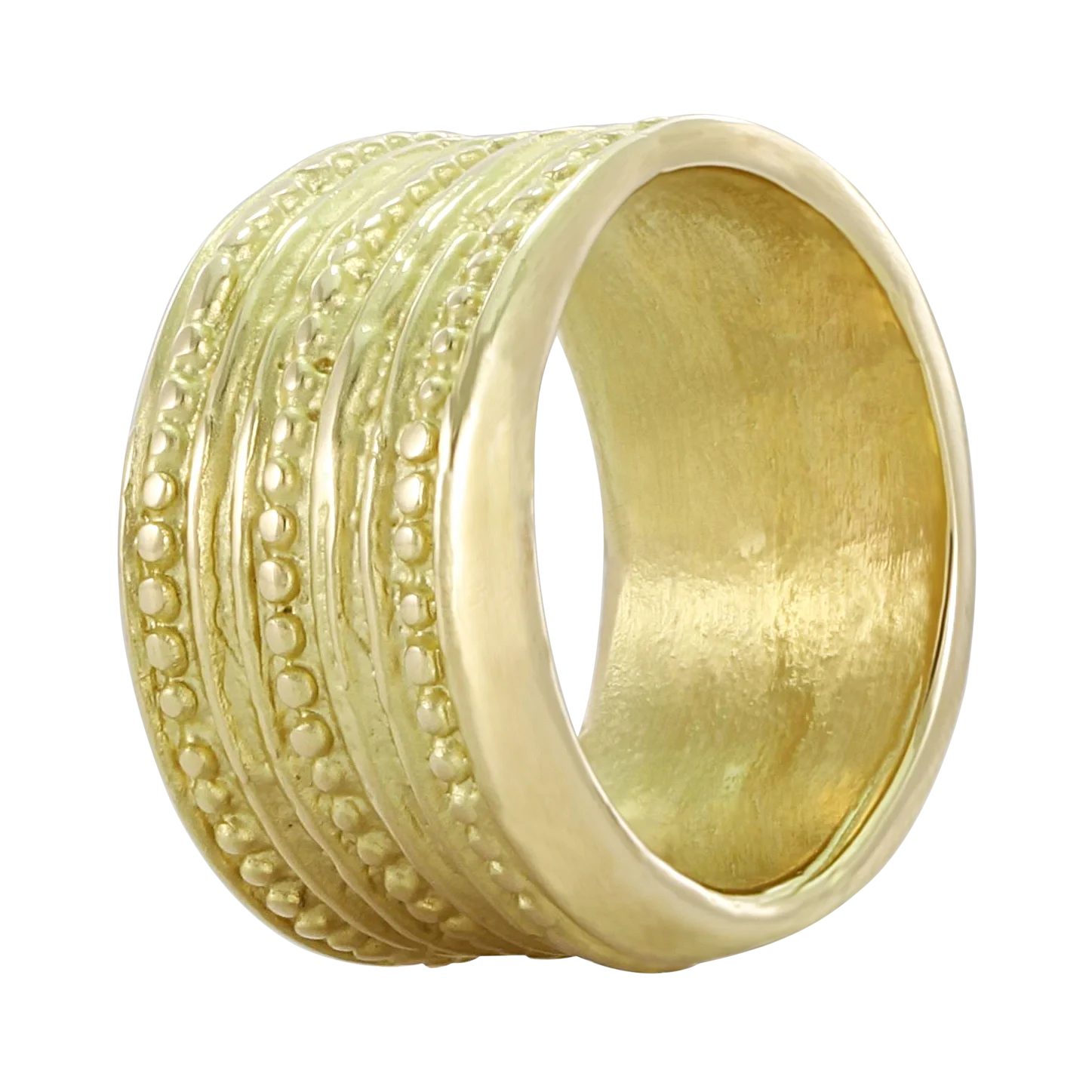 Side of Beaded Gold Band Ring 2 hb1yrGIw 9