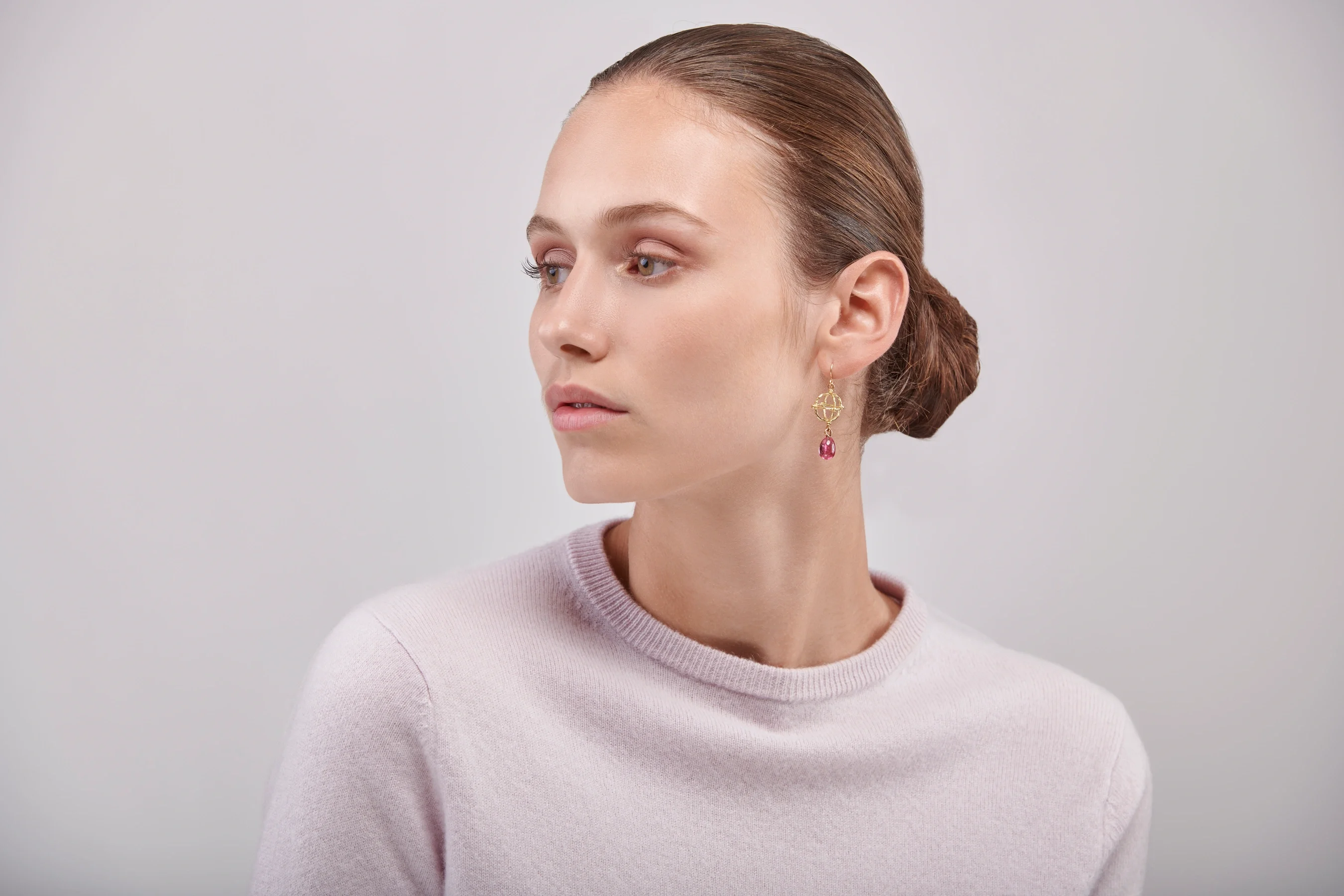Tourmaline Astrolabe Earringns