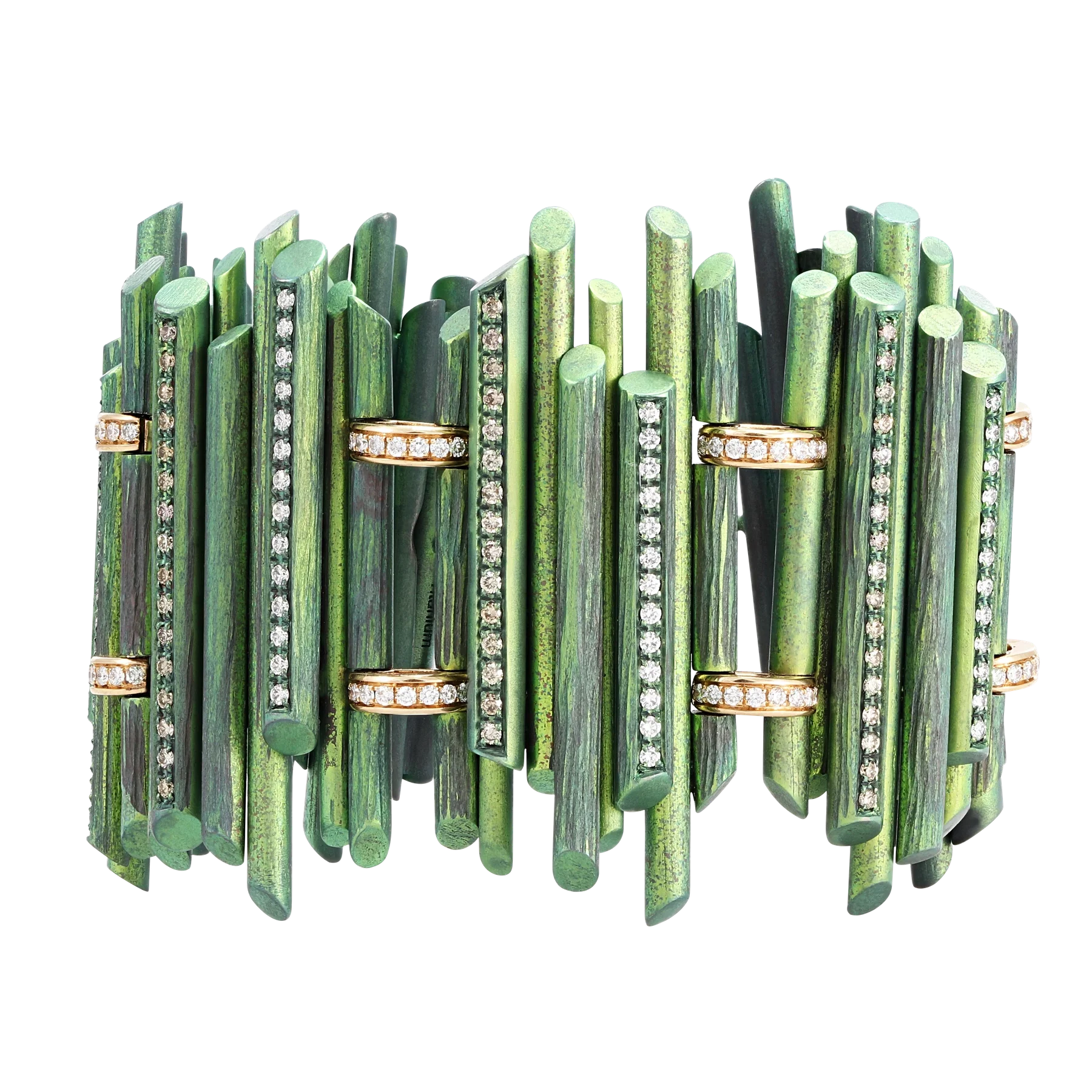 Front of Jungle Fever Titanium Bracelet