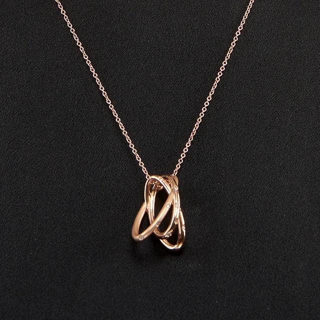 Close up of Twinkle Twinkle Rose Gold Pendant