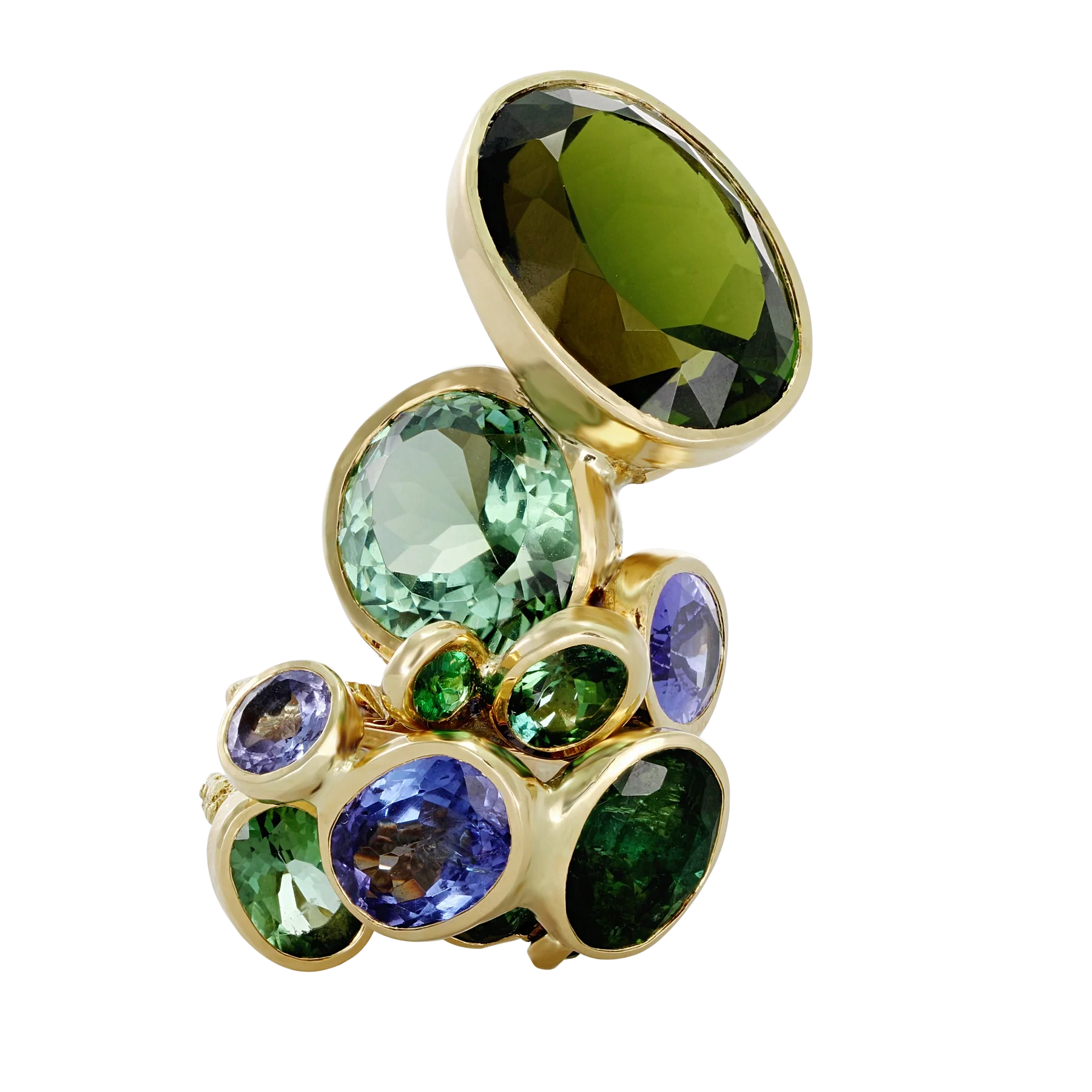 Eboulis Stackable Triple Rings by Thierry Vendome