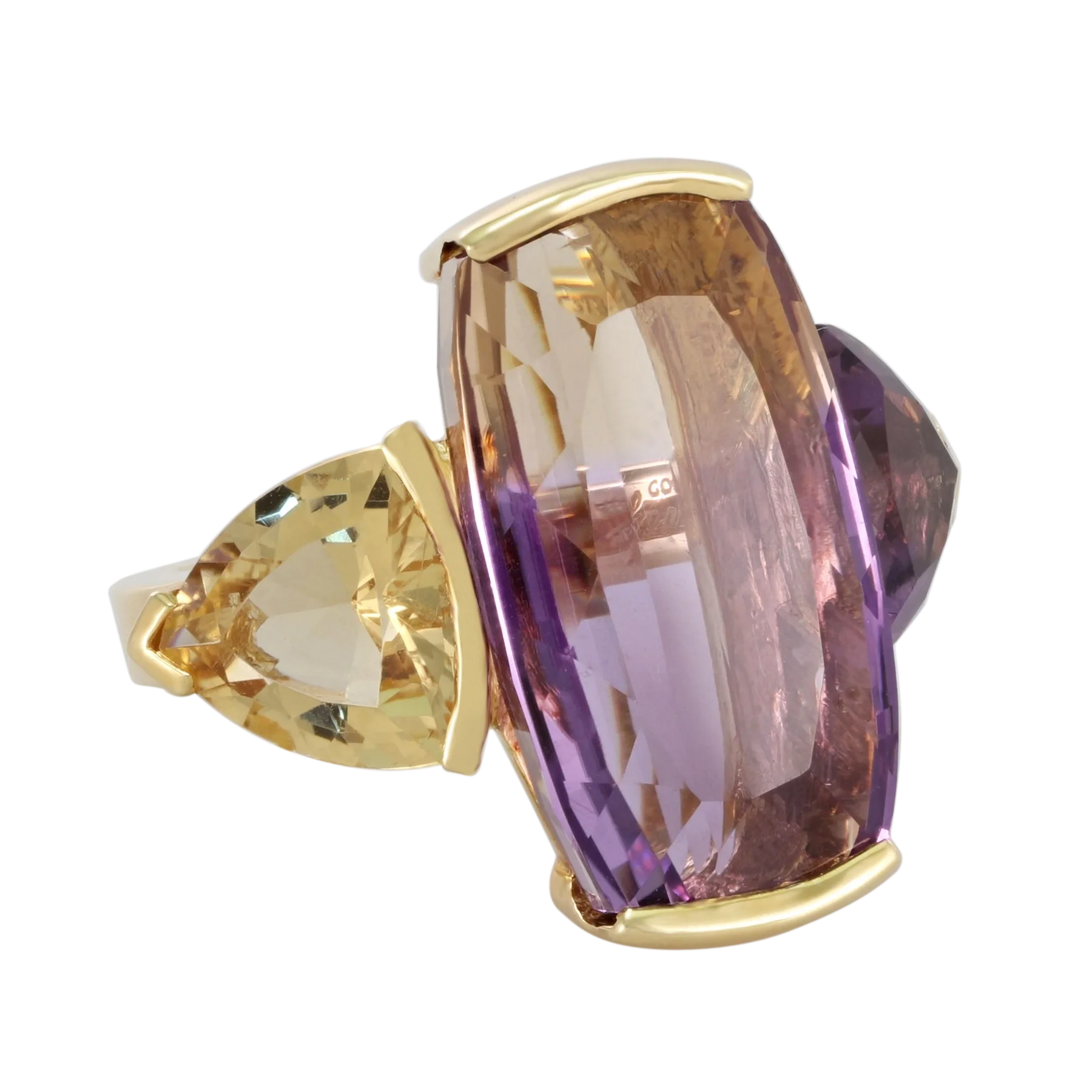 Side image of Ametrine Casamance Ring by Laurent de Chavagnac