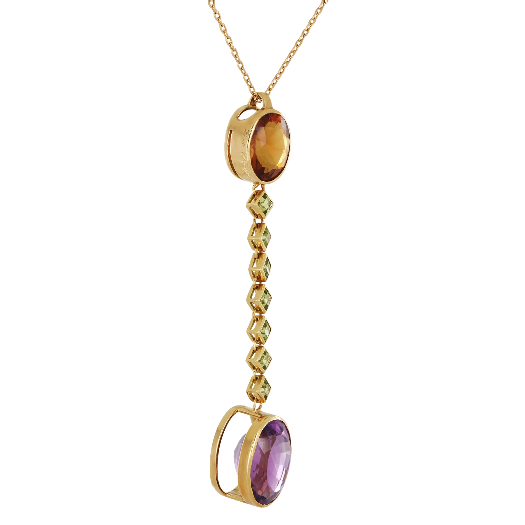 Side image of Flagrant Delhi Pendant by Laurent de Chavagnac
