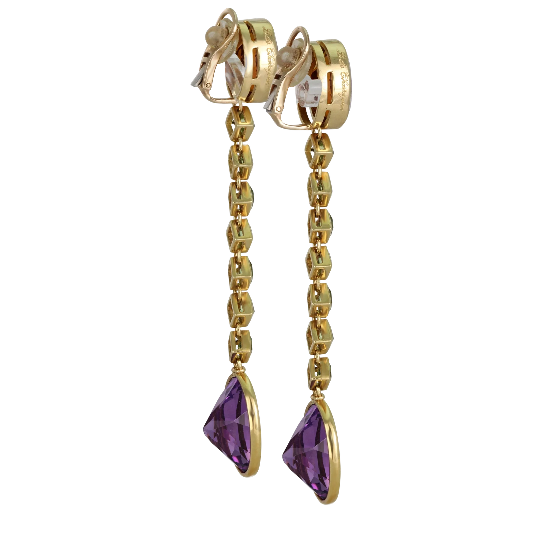 Side image of Flagrant Delhi Earrings by Laurent de Chavagnac