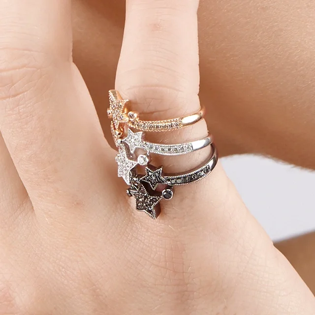 Close up of Make a Wish Stackable Knuckle Ring